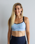 ** CLEARANCE ** Maternity Activewear Bra - Fit2feed Bra Confetti Black