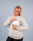 ** CLEARANCE ** Breastfeeding Sweatshirt - Jackson Crew Mist