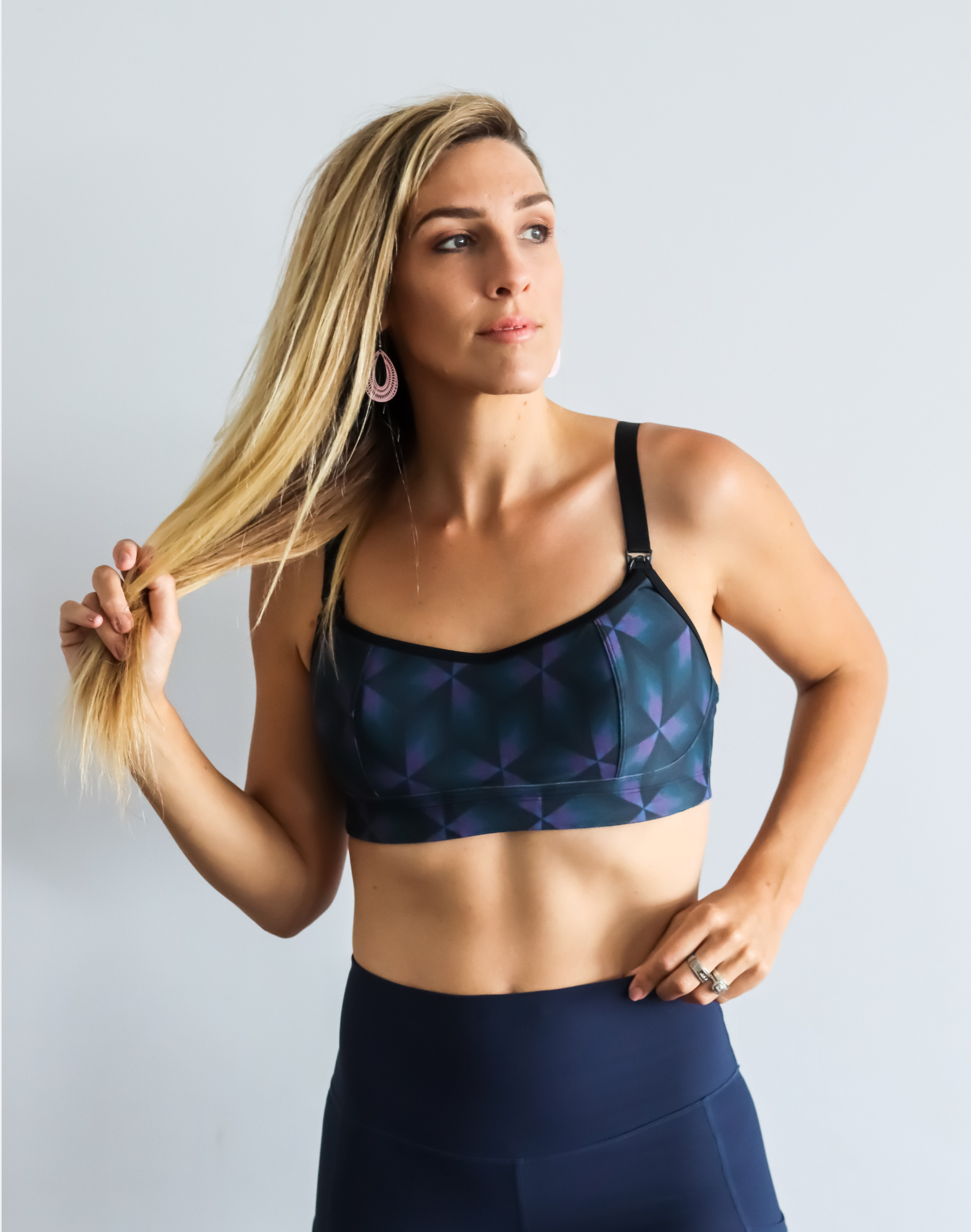 Nursing function of high support sports bra