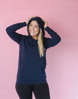 ** CLEARANCE ** Breastfeeding Hoodie - Casual Hoodie Navy