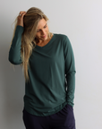 Non BF - Women's Long Sleeve T-shirt - Cruise Top Juniper