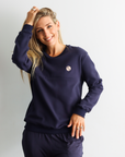 ** CLEARANCE ** Breastfeeding Sweatshirt - Jackson Crew Navy