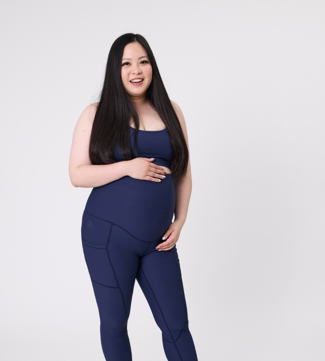 Maternity Leggings - Ryan Ribbed 7/8