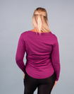 Back view of maternity & pregnancy long sleeve top