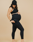 Maternity Leggings - Ryan Ribbed 7/8