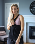 ** CLEARANCE ** Breastfeeding Top - Casual Tank Black