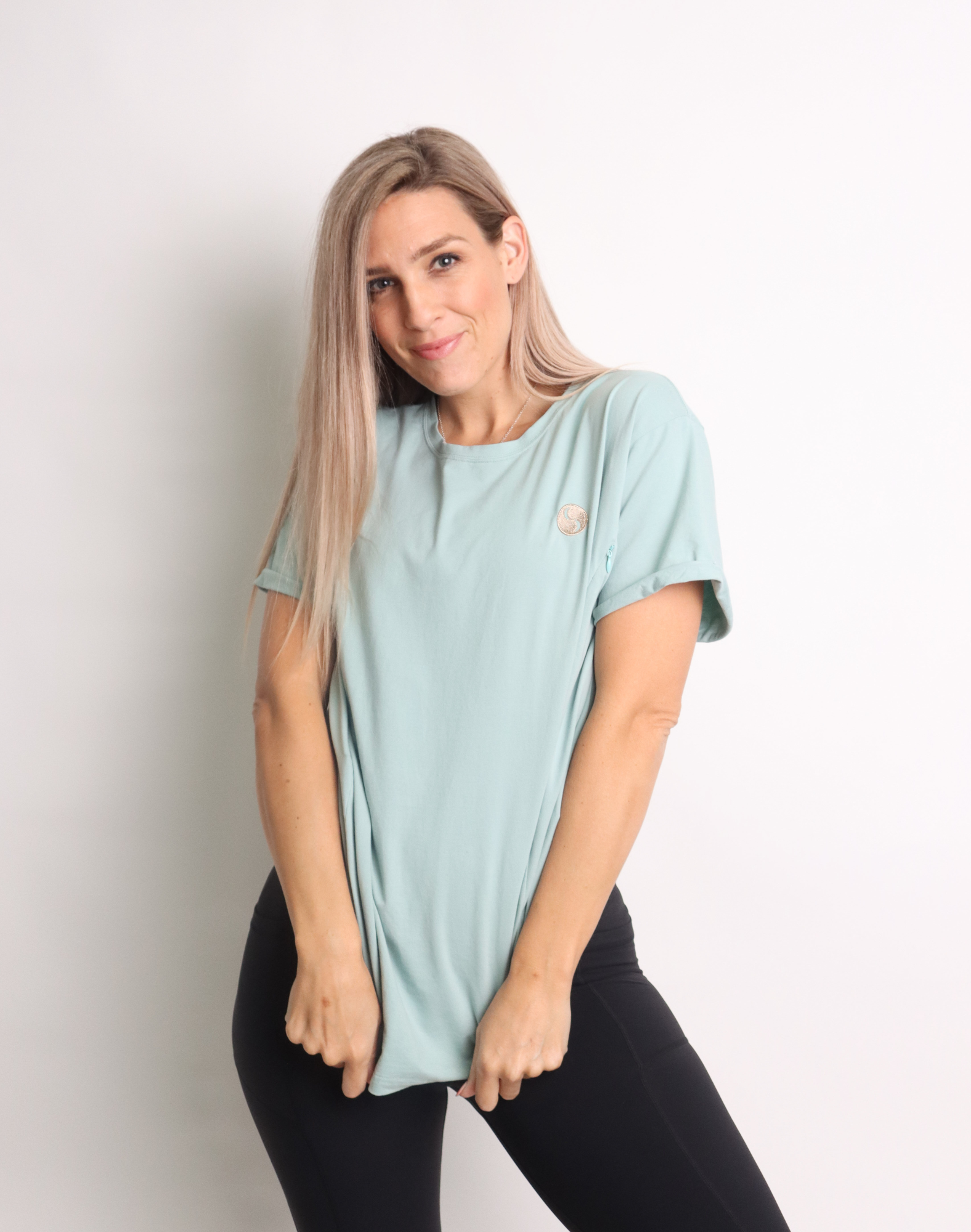 Breastfeeding T-Shirt - Charlotte Tee Pistachio