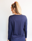 Non BF - Women's Long Sleeve T-shirt - Cruise Top Tui Blue