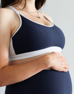 Breastfeeding Sports Bra - Smoothie Crop Rib Navy