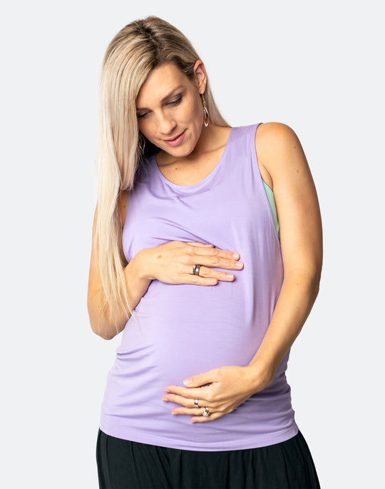 Breastfeeding Top - Casual Tank Lavender