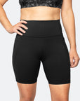 the best high waisted postpartum bike shorts